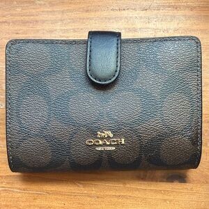Coach Black Leather Wallet